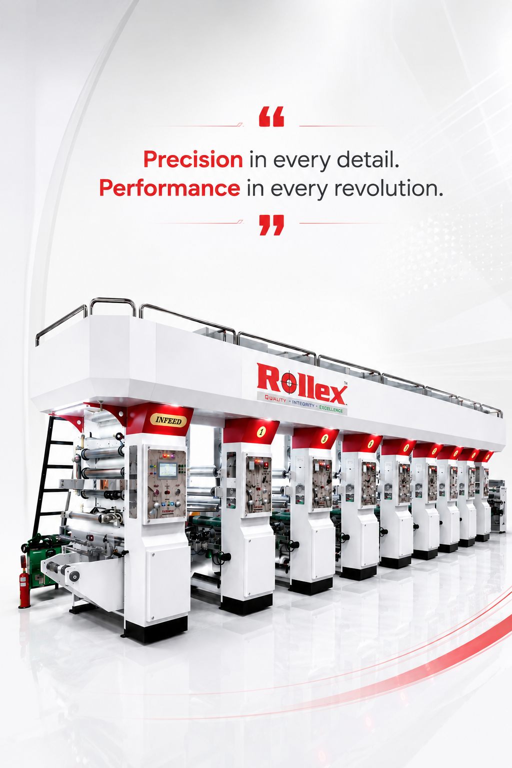 Rollex rotogravure printing press — Precision in every detail, performance in every revolution.
